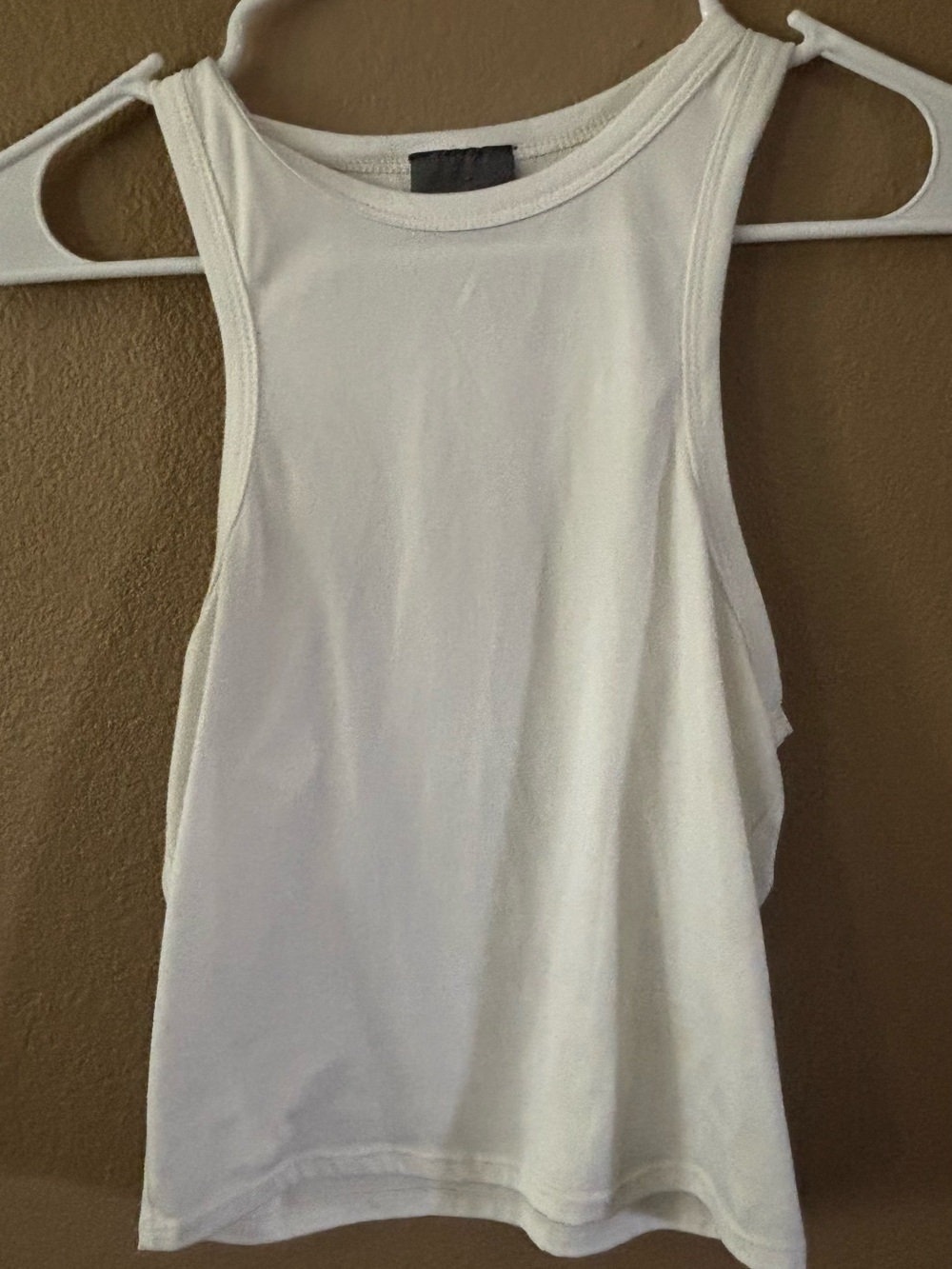 Olivia Rae White Racerback Tank Top